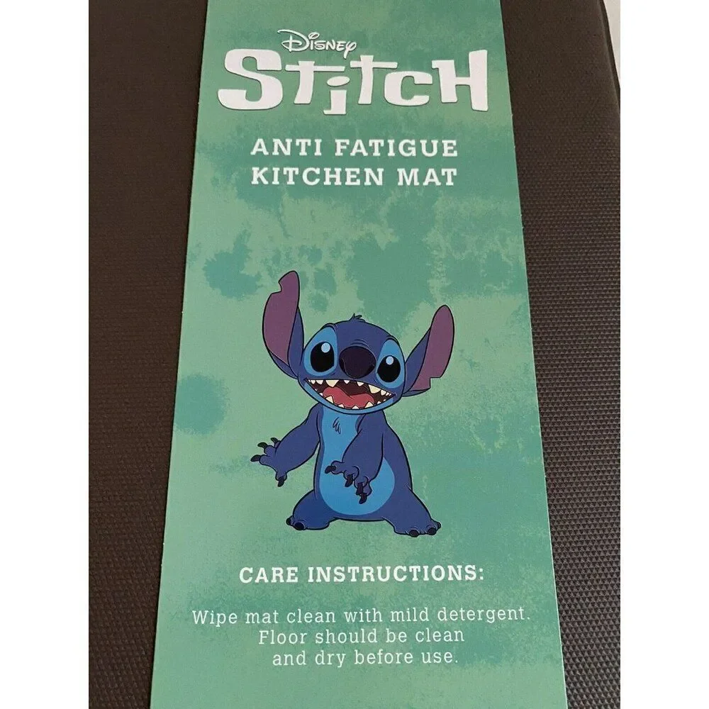 Disney Stitch Poses Anti Fatigue Kitchen Tropical All Over‎ 18 X 30” NEW